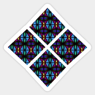 Blue and Purple Diamonds Sticker